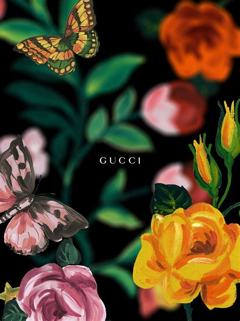 gucci wallpaper flowers